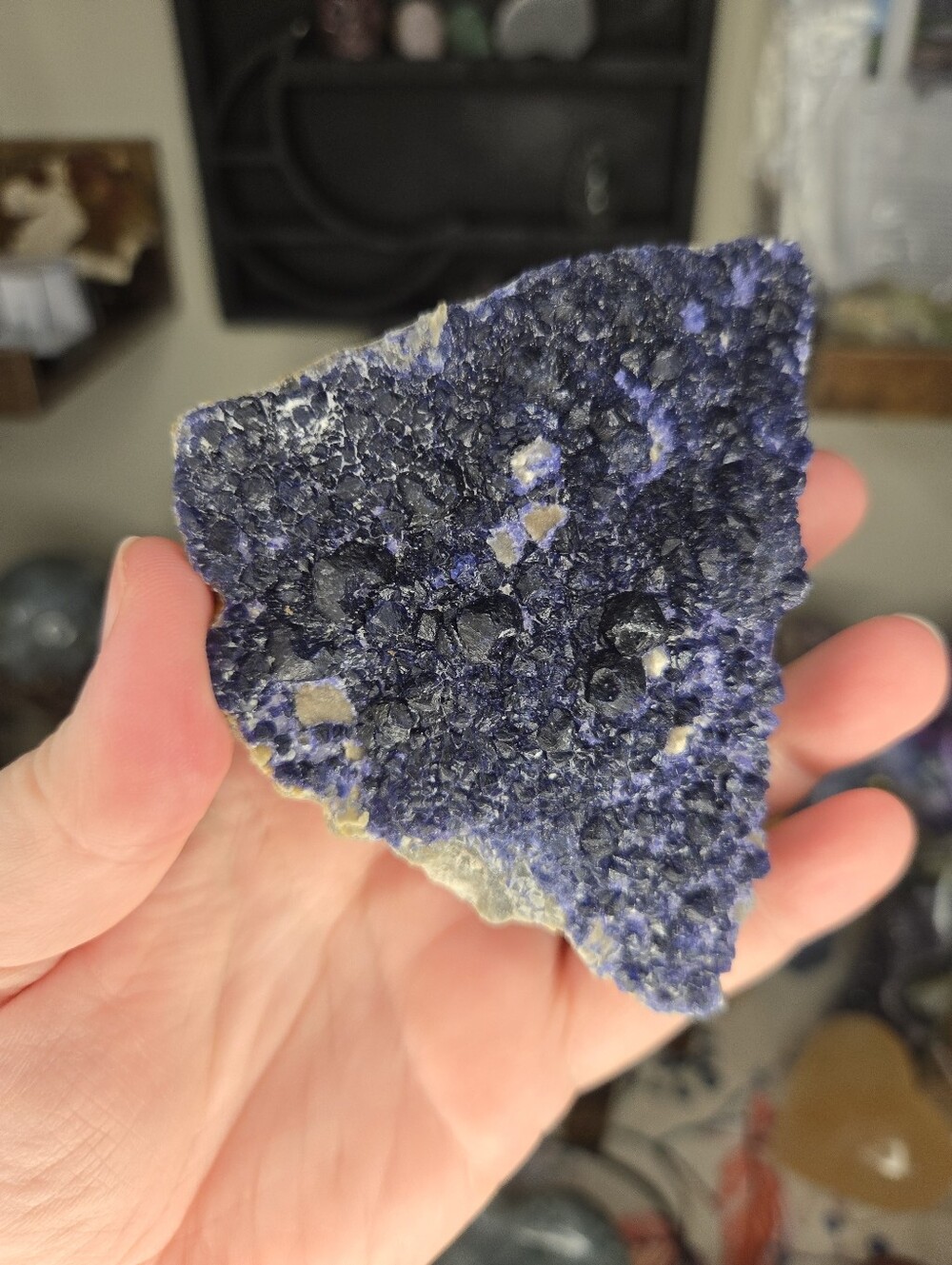HQ Blueberry Fluorite Crystal Specimen